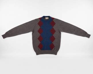 Alan Paine Vintage Wool Argyle Sweater