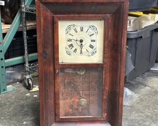 Antique Ansonia Ogee Wall Clock with Modern Quartz Movement
