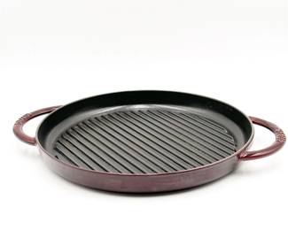 Staub 12.5" Round Cast Iron Grill Pan