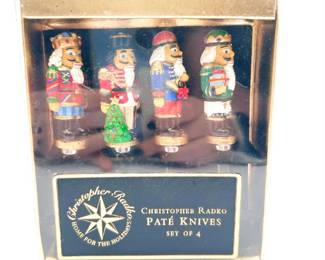 Set of 4 Christopher Radko Nutcracker Paté Knives