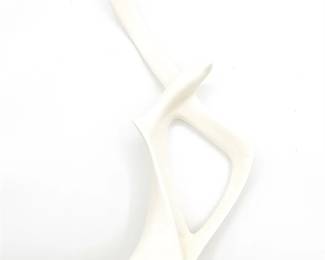 MCM White Ceramic Bird Sculpture