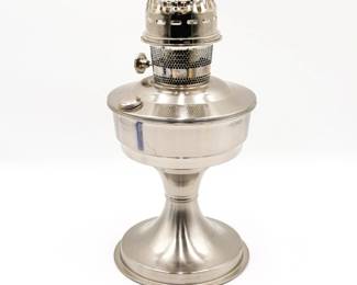 Vintage Aladdin Nickel Kerosene Lamp