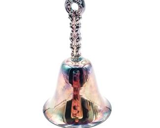 Silver-Plated Ornate Handbell