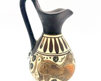 Small Ceramic Ancient Greek-Style Decorative Jug
