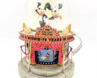 Disney Collectible Snow Globe Featuring Mickey and Minnie Mouse