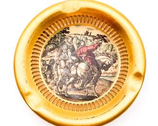 Italian Florentine Giotto Gilded Ashtray