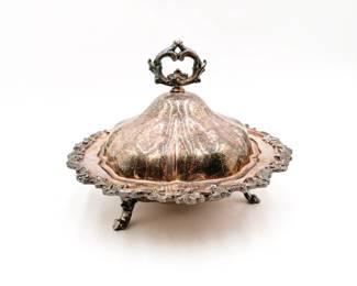 Vintage Federal Silver Co. Silver-Plated Covered Serving Dish