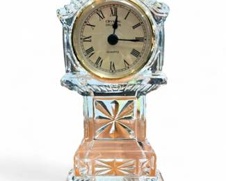Godinger Crystal Legends Quartz Clock, 24% Lead Crystal