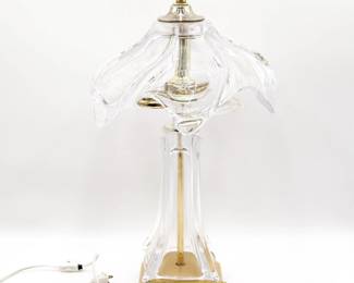 1970's Cofrac Art Verrier Hand-Blown Table Lamp