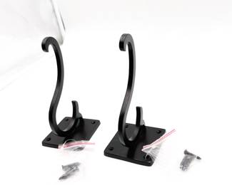 Set of 2 Pottery Barn Cast Nouveau Wall Hooks