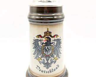 Zoller & Born Deutschland Handmade Lidded Beer Stein