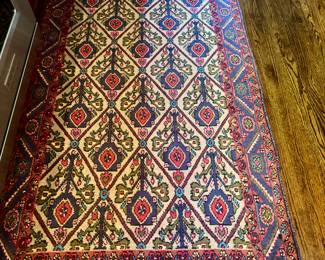 Hand-Knotted Persian Runner. Measures 3' 6" x 9' 11". Photo 1 of 3. 