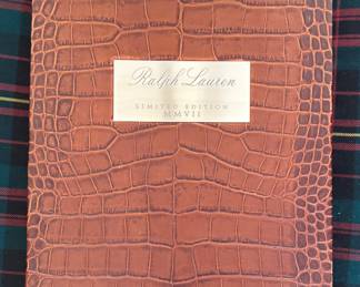 Ralph Lauren Deluxe Alligator Leather Limited Edition MMVII Book & Case. Photo 1 of 2. 