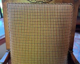 Ralph Lauren Home "Polo Suite" Dining Table and Chair Set. Sold as Set or Independently. Chair Backs Upholstered in Glengarrif Plaid, Loden Colorway. Photo 3 of 9.