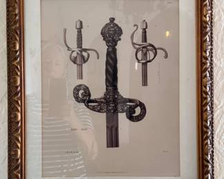 August Osterrieth Sword Hilt Etchings - 6 Available. Photo 2 of 5. 