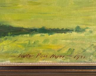 Portrait of Woman on Horse. Signed by Artist Walter Fisk Noyes. 1931. Measures 39" W x 32 H" Overall. Photo 2 of 2. 