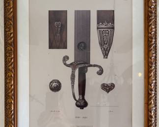August Osterrieth Sword Hilt Etchings  - 6 Available. Photo 1 of 5. 