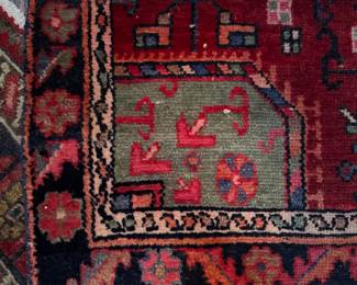 Vintage Persian Rug. Measures 6' 4" x 4' 2". Photo 2 of 3. 