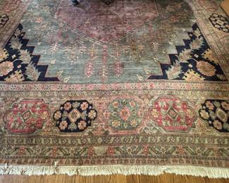 Vintage Oushak Rug. Measures 13' 9" x 10'. Photo 1 of 3. 