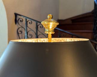 Champman Brass Urn Table Lamp. Measures 34" H with 9" x 9" Base. Photo 3 of 3. 
