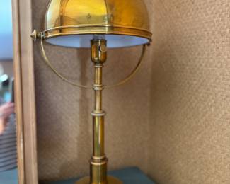 Ralph Lauren Carthage Brass Table Lamp. Measures 24" H. 