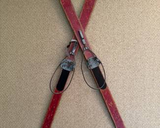 Pair of Vintage Skis. 