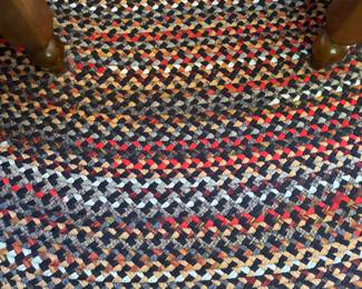 Hand-Hooked Oval Rug. Measures 7' 10" x 8' 8". Photo 2 of 2. 