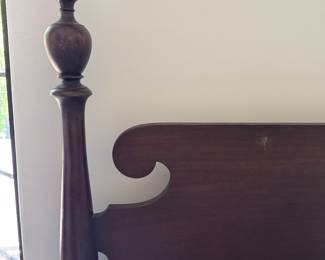 Cannonball Mahogany Four Poster Full Size Bed Frame. Measures 58" W x 60" H. Photo 3 of 5. 
