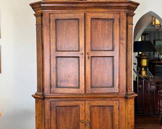 Ralph Lauren Polo Oak Armoire / Cabinet. Measures 55" W x 29" D x 85.5". Photo 1 of 6. 