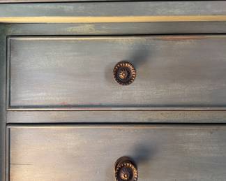 Ralph Lauren Federal Style Blue Chest of Drawers. Measures 56" W x 23" D x 42" H. Photo 5 of 5. 