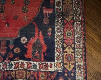 Vintage Oushak Rug. Measures 5' 4" x 7' 10". Photo 3 of 4.