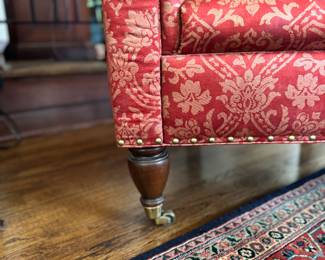 Ralph Lauren Home Tufted Barrel Back Club Chair. Measures 38" W x 36" D. Photo 5 of 6. 
