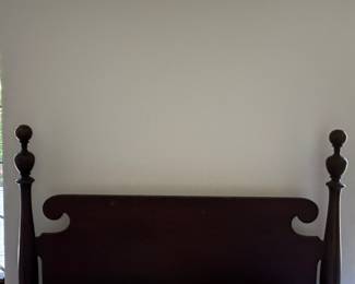 Cannonball Mahogany Four Poster Full Size Bed Frame. Measures 58" W x 60" H. Photo 2 of 5.