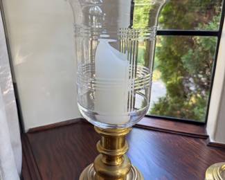 Ralph Lauren Brass Glen Plaid Hurricane. Measures 17" H. 