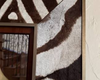 Ralph Lauren Zebra Hide Mirror. Measures 44" W x 68" H. Photo 2 of 2. 