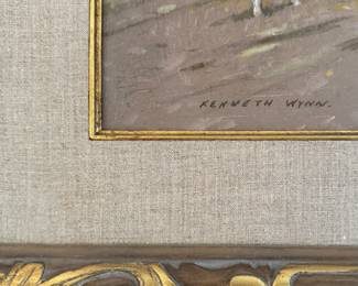 Untitled Fox Hunt Oil on Painting. Signed by Artist Kenneth Wynn. Measures 40" W x 30" H Overall. Photo 2 of 3. 