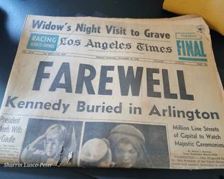 JFK 1963 Newspaper