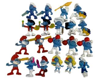 1238 - 20 Smurfs PUC Action Figures 3"
