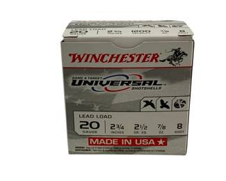 60 - Winchester 20 Gauge Ammo Full Box 25
