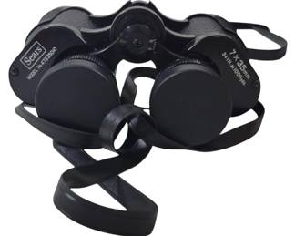 194 - Sears Binoculars w/ case, 7 x 35mm
