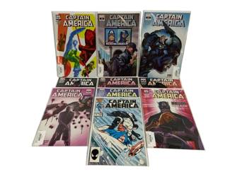 642 - 10 Marvel Captain America Comic Books
