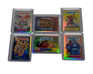 640 - 6 Topps Chrome Refractor Garbage Pail Kids Cards
