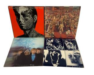 624 - 4 Rolling Stones LP Records
