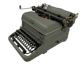 281 - Royale Vintage Typewriter 11 x 15 x 20 used, untested, as-is electric/electronic/mechanical item -no guarantee all components are present
