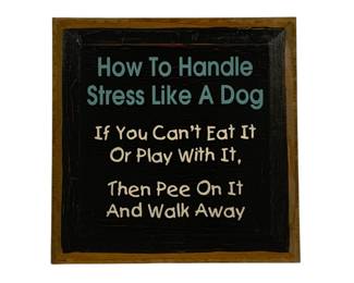 629 - Wood Sign 12 x 12

