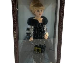 1995 - Camellia Garden Doll in Wood Case 22 x 12 x 8
