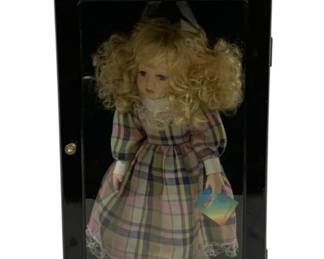 1991 - Ashley Belle Doll in Wood Case 22 x 12 x 7
