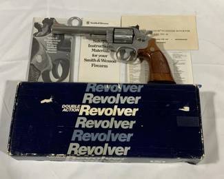 96 - Smith & Wesson .357 Combat Revolver Model 66 Magnum Stainless w/ box & papers serial #JD4573 TERMS OF SALE ON FIREARMS â€“ NO SHIPPING AVAILABLE FOR ANY GUNS - all guns will be sold according to Virginia law. ONLY VA RESIDENTS can bid on PISTOLS. Any firearm purchased at auction must be picked up at C&D Family Pawn Shop - no exceptions. A background check will be required with a valid ID. C&D Family Shop will charge a fee per in-state long gun or pistol of $25 for transfer and for Out-of-State long gun a $30 fee. If you live in NC, you need to provide 2 forms of ID and there will be a $25 transfer fee for long guns â€“ PISTOLS AVAILABLE ONLY TO VA RESIDENTS. C&D Family Pawn Shop is located at 646A Piney Forest Rd, Danville, VA 24540. Guns will be available for pickup after 12 noon on Wednesday, 10/8/2025 at C&D Pawn Shop.
