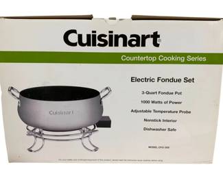 189 - Cuisinart Electric Fondue Set, 3 qt
