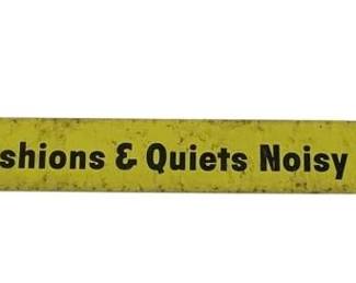 1940 - Vintage Tin Litho Door Sign 2 x 14
